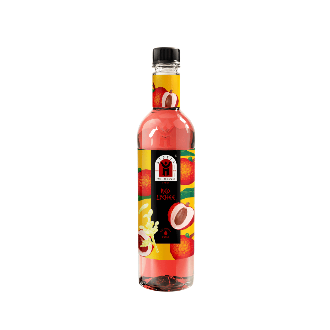 Siro/ syrup Hestia chai 750ml - VẢI ĐỎ