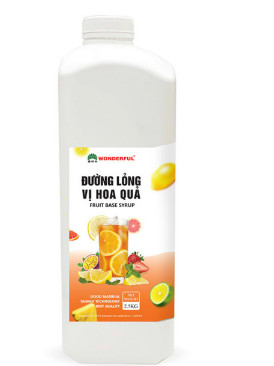 Siro đường lỏng Wonderful vị hoa quả chai 2.5kg