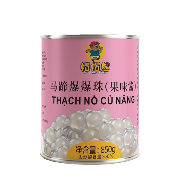 Hạt nổ củ năng Maomao lon 900g - TRẮNG