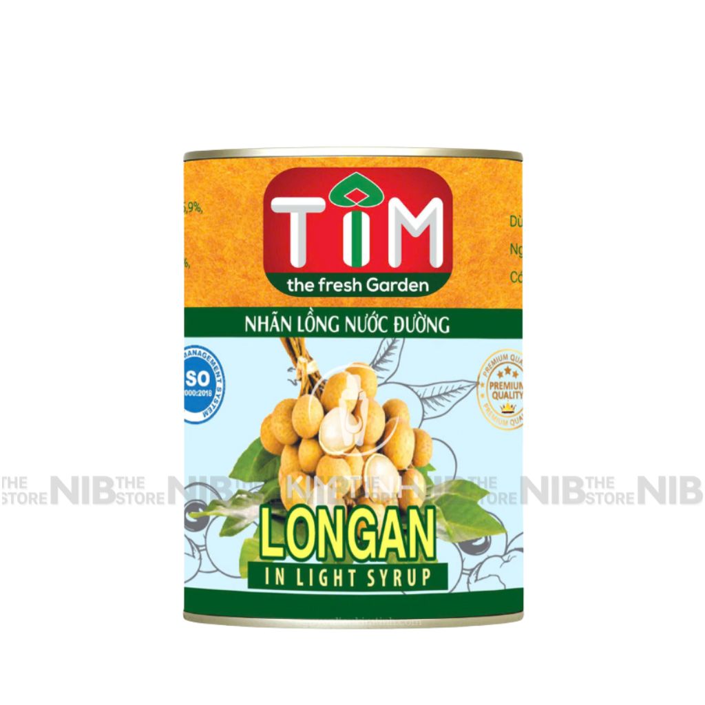 Nhãn ngâm nước đường TIM lon 560g