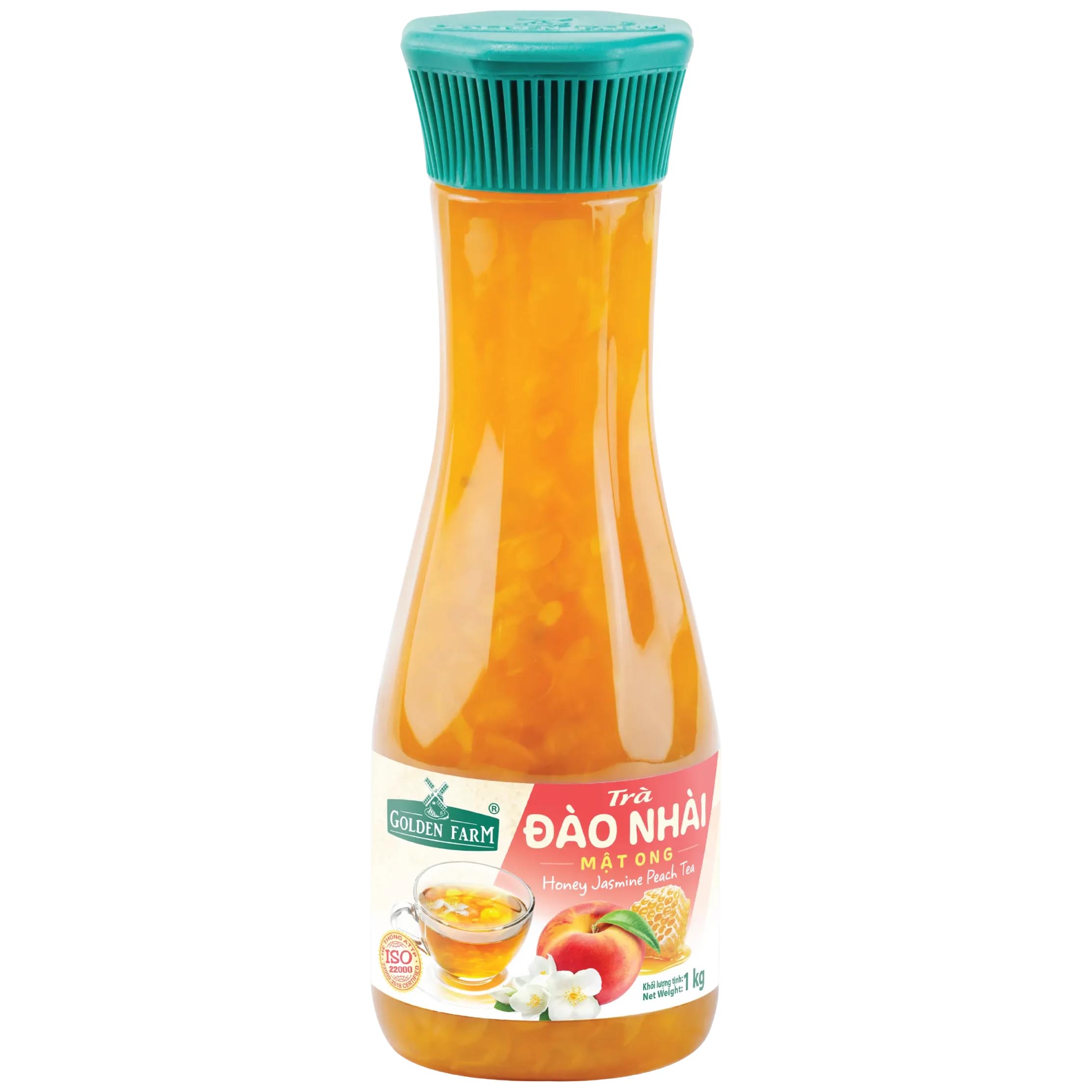 Trà đào nhài mật ong Vị Á chai 1kg