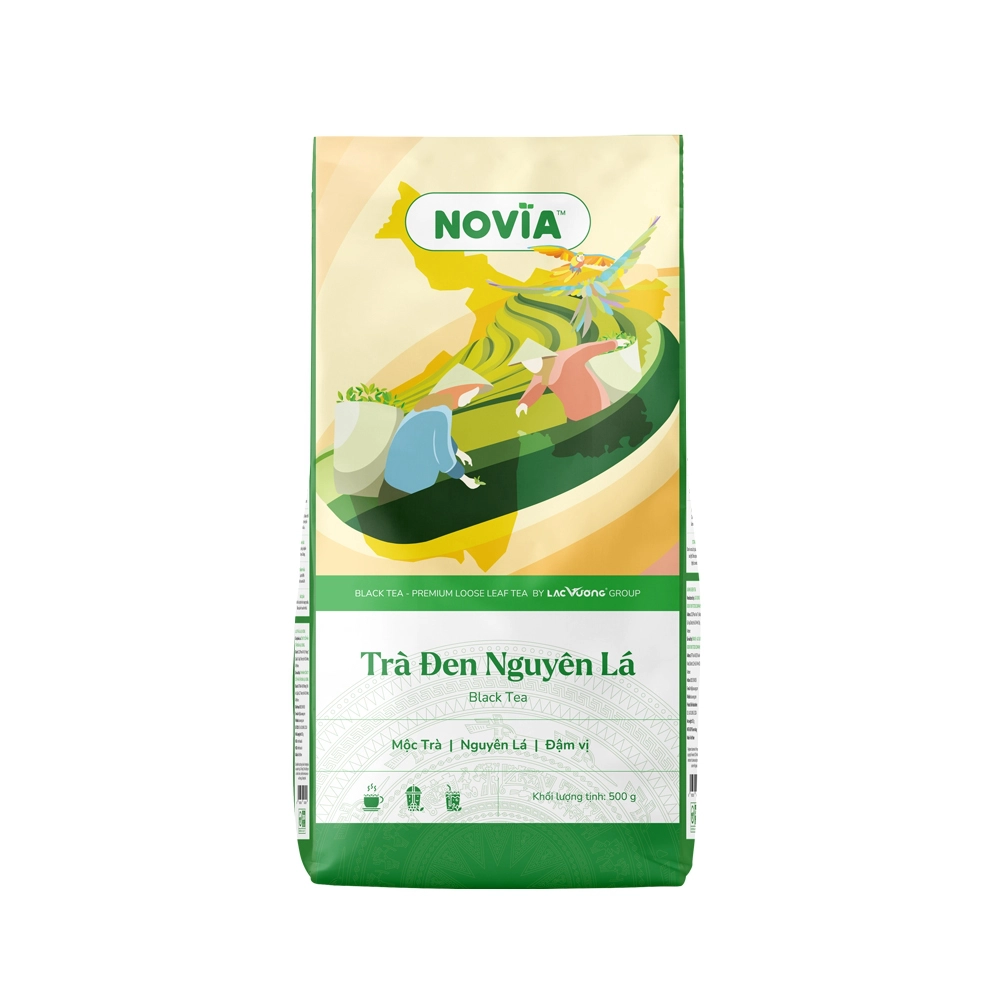 Trà Novia gói 500g - TRÀ ĐEN NGUYÊN LÁ