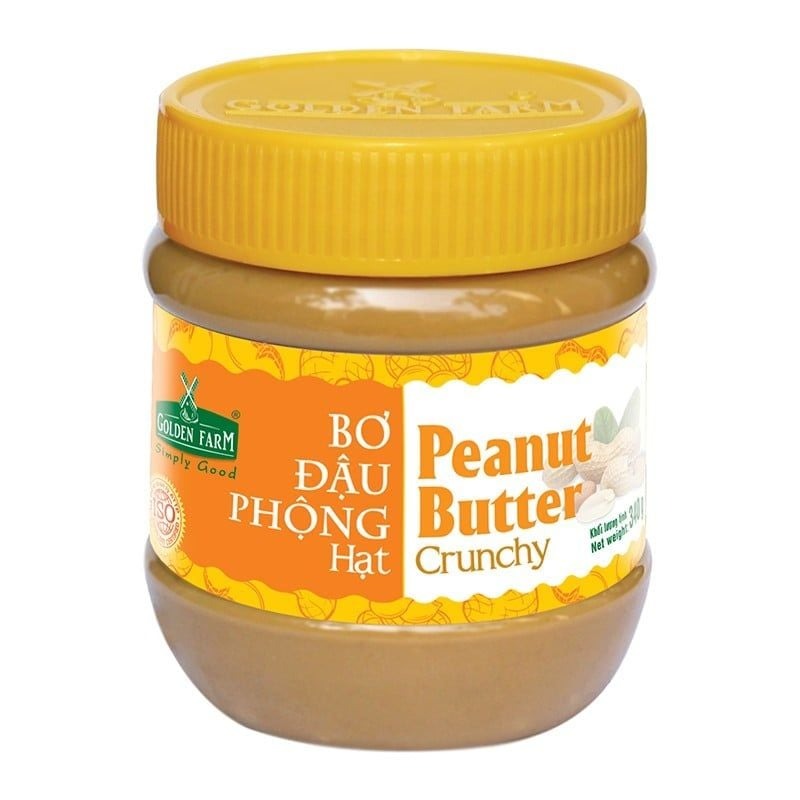 Bơ đậu phộng Hạt Golden Farm - HỦ 340G