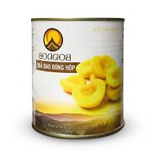 Đào ngâm Boddob lon 820g