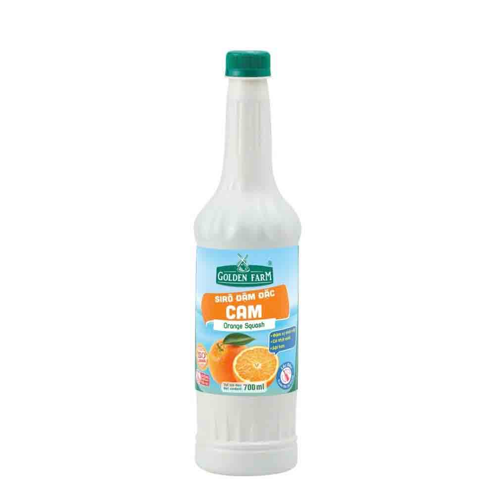 (KM) Siro Golden Farm Đậm Đặc 700ml - CAM - giảm 6.500/chai đến ngày 15/08