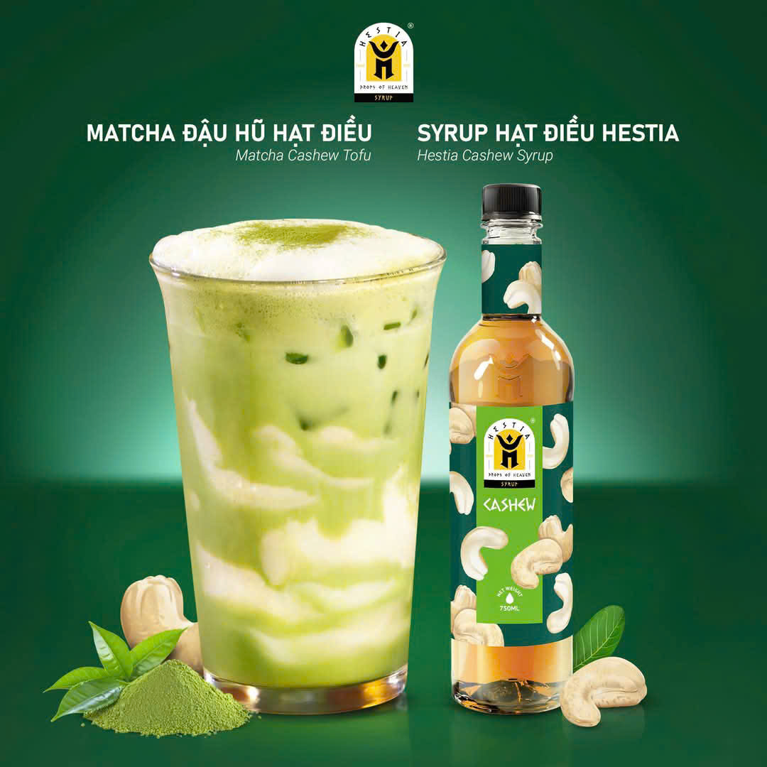 Siro/ syrup Hestia chai 750ml - HẠT ĐIỀU