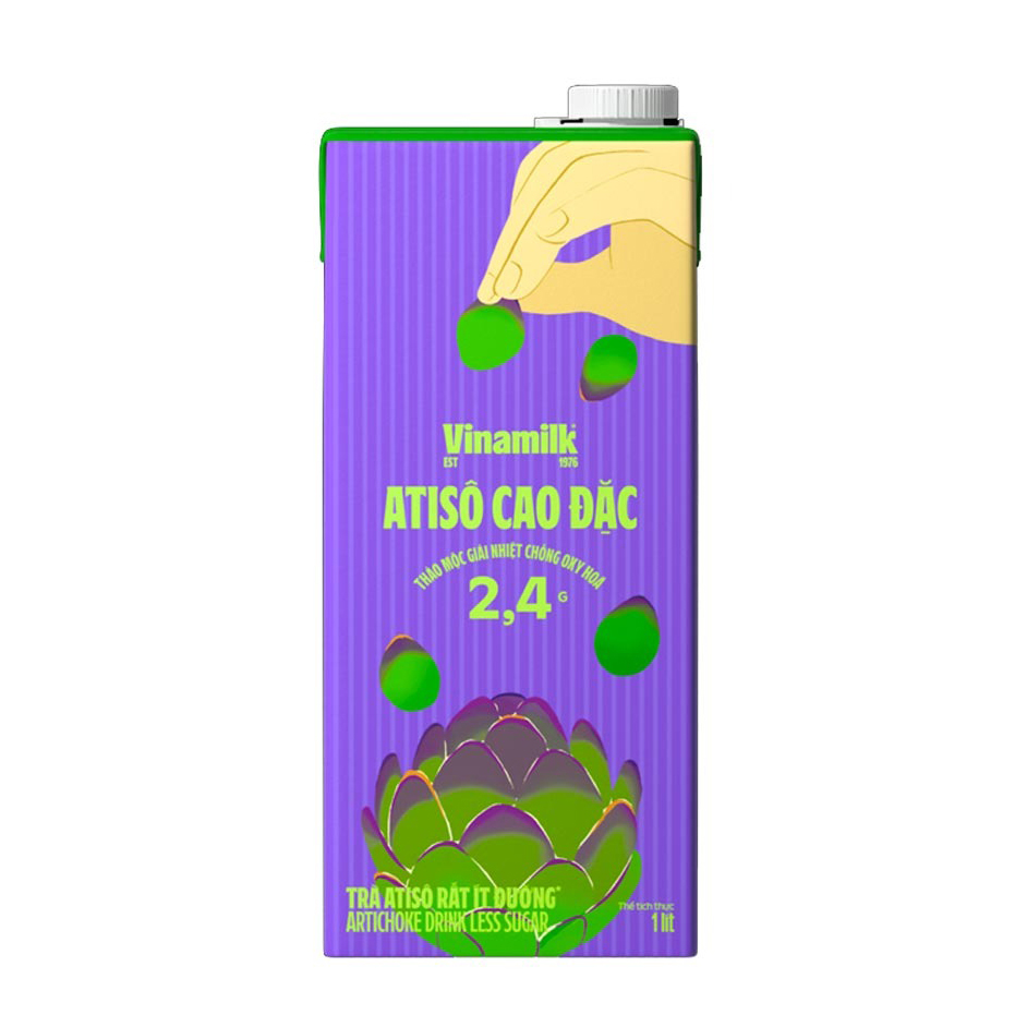 Nước ép Vfresh hộp 1L - ATISO ÍT ĐƯỜNG