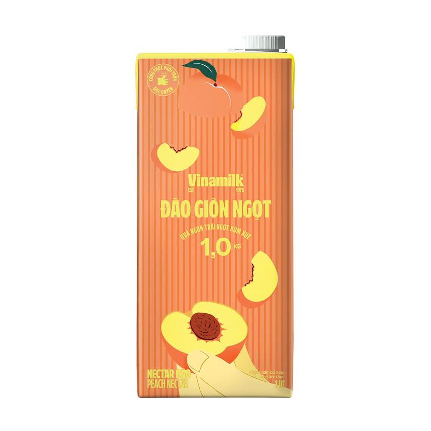 Nước ép Vfresh hộp 1L - ĐÀO