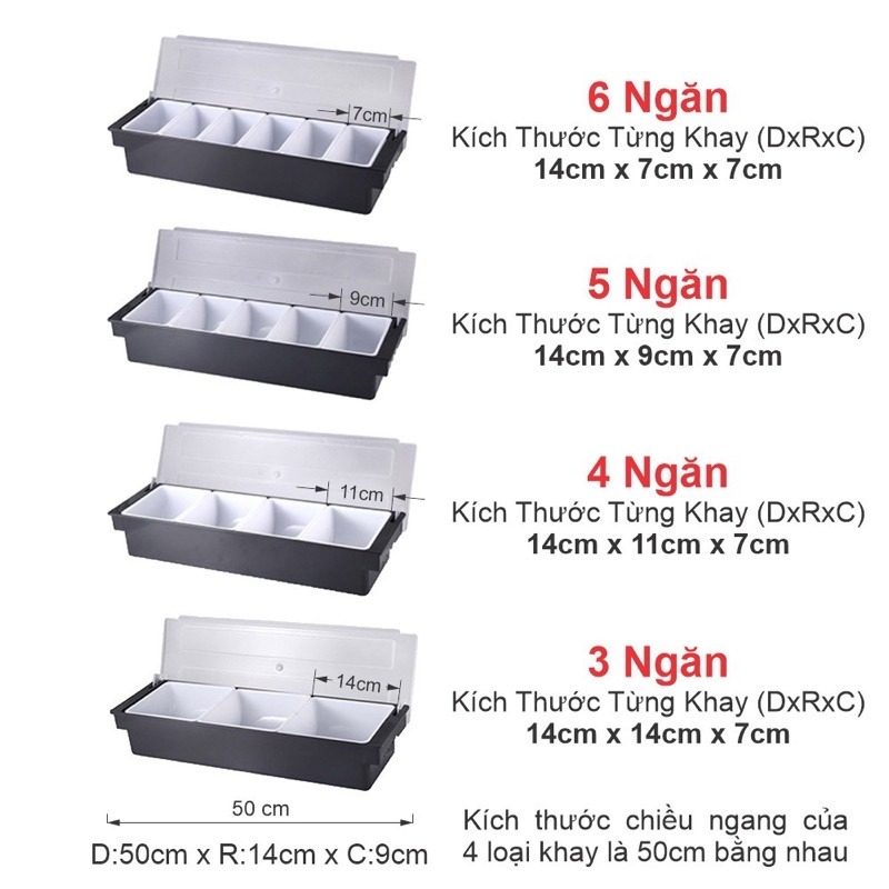 Khay topping nhựa