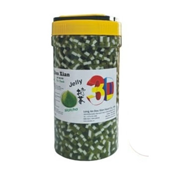 Thạch 3D Douxian hộp 2.5kg - TRÀ XANH - HẠT NHỎ
