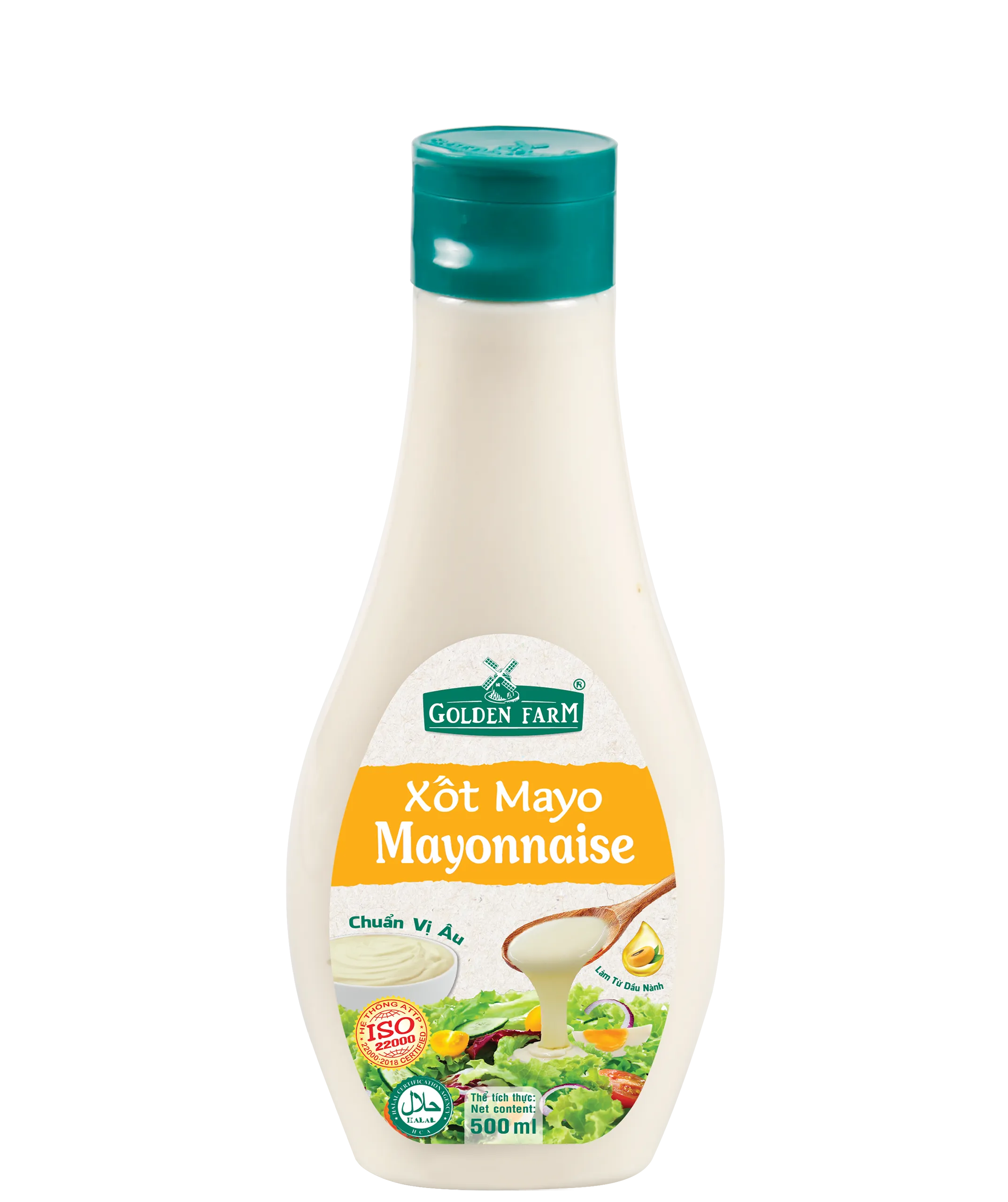 Xốt Mayonnaise Golden Farm chai 500ml