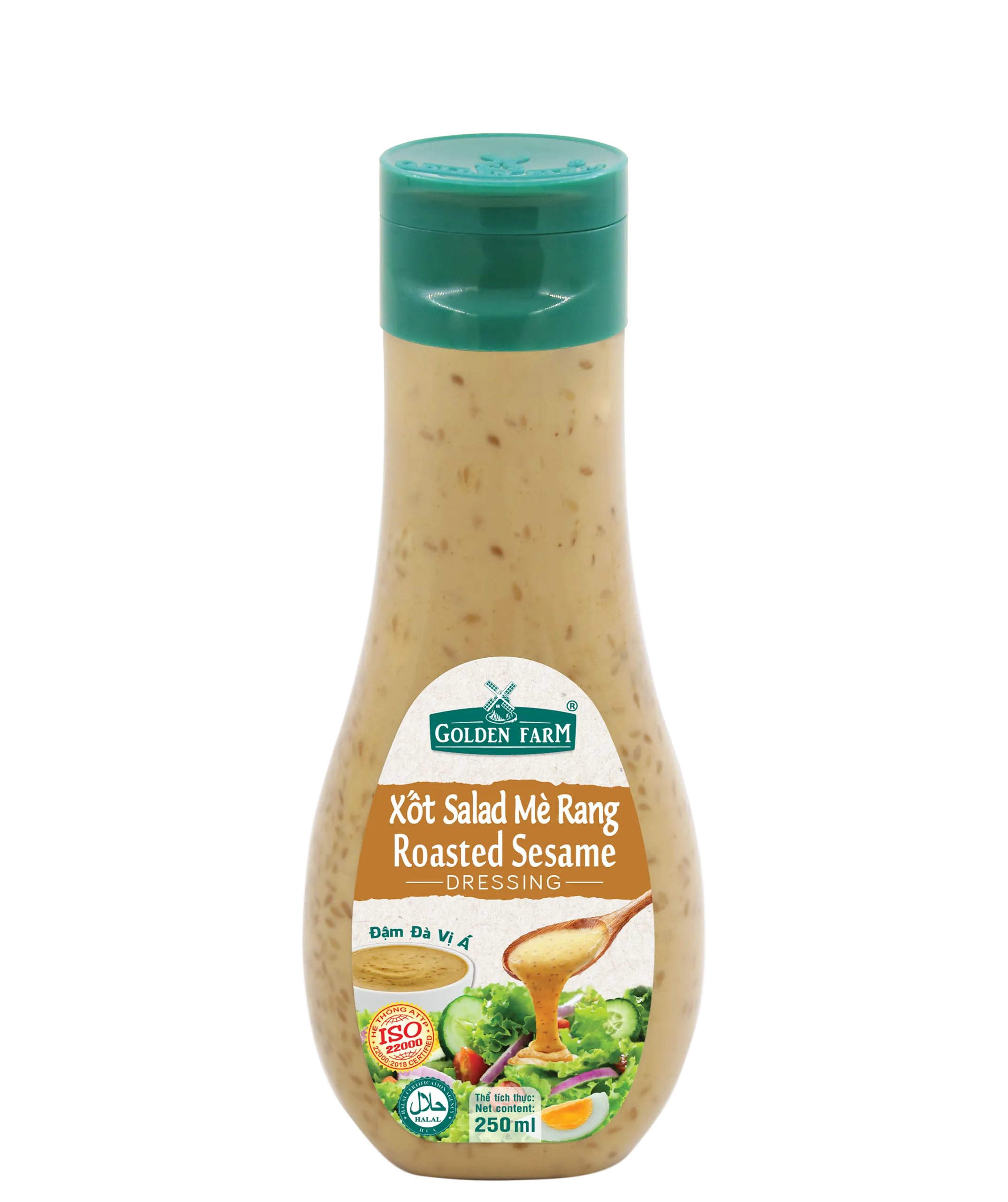 Xốt Salad Mè Rang Golden Farm chai 250ml