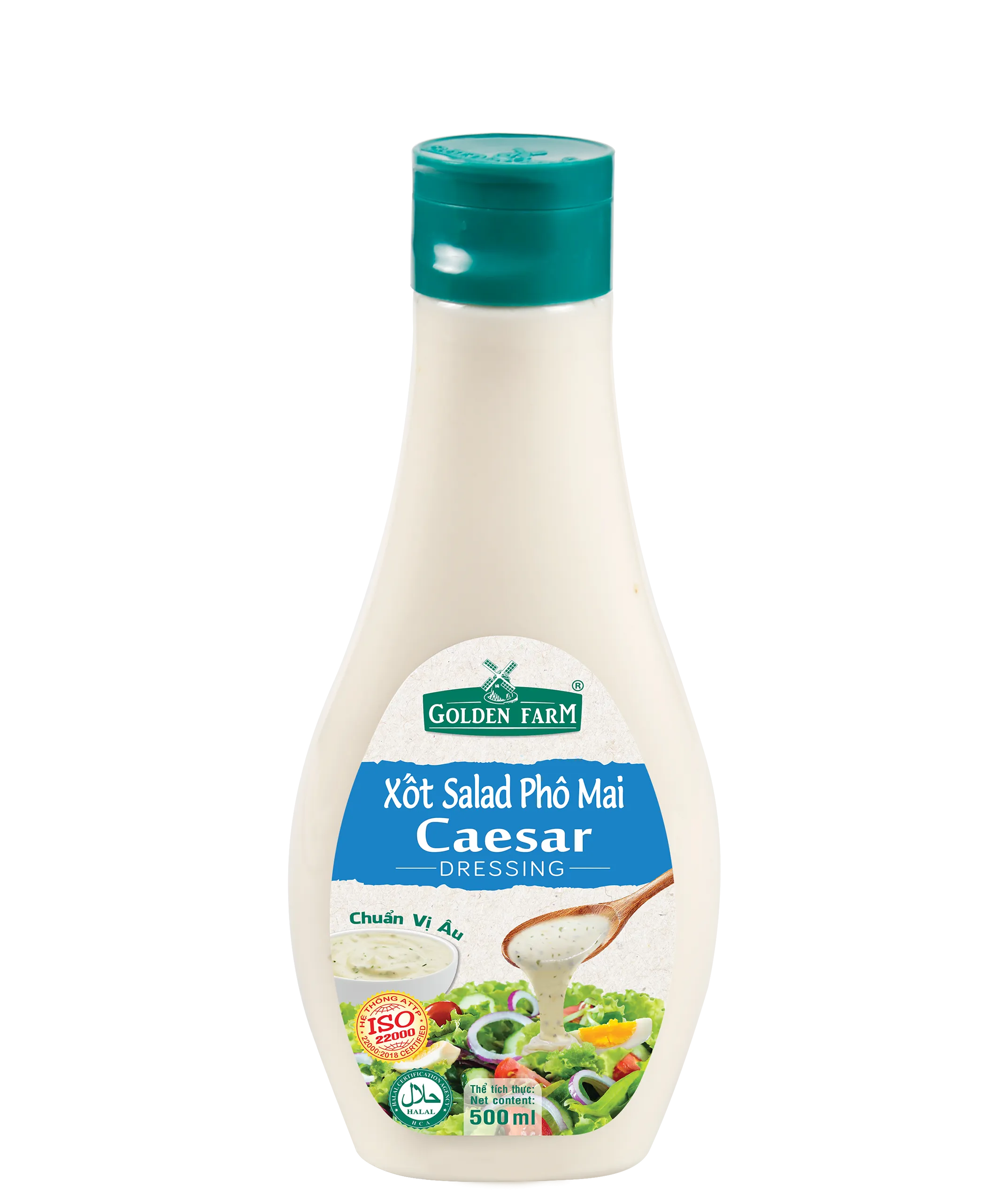 Xốt Salad Phô Mai Golden Farm chai 500ml