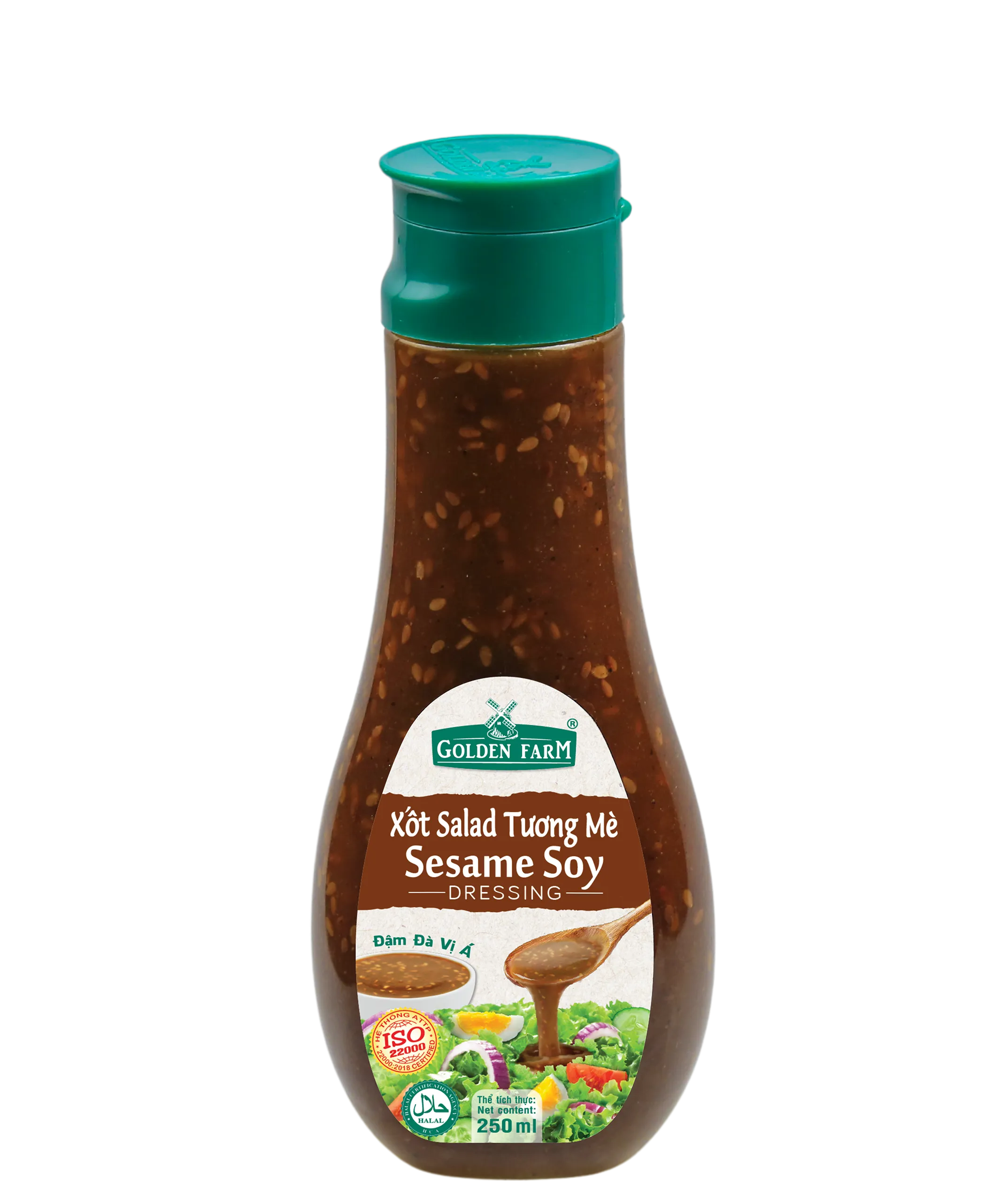 Xốt Salad Tương Mè Golden Farm chai 250ml