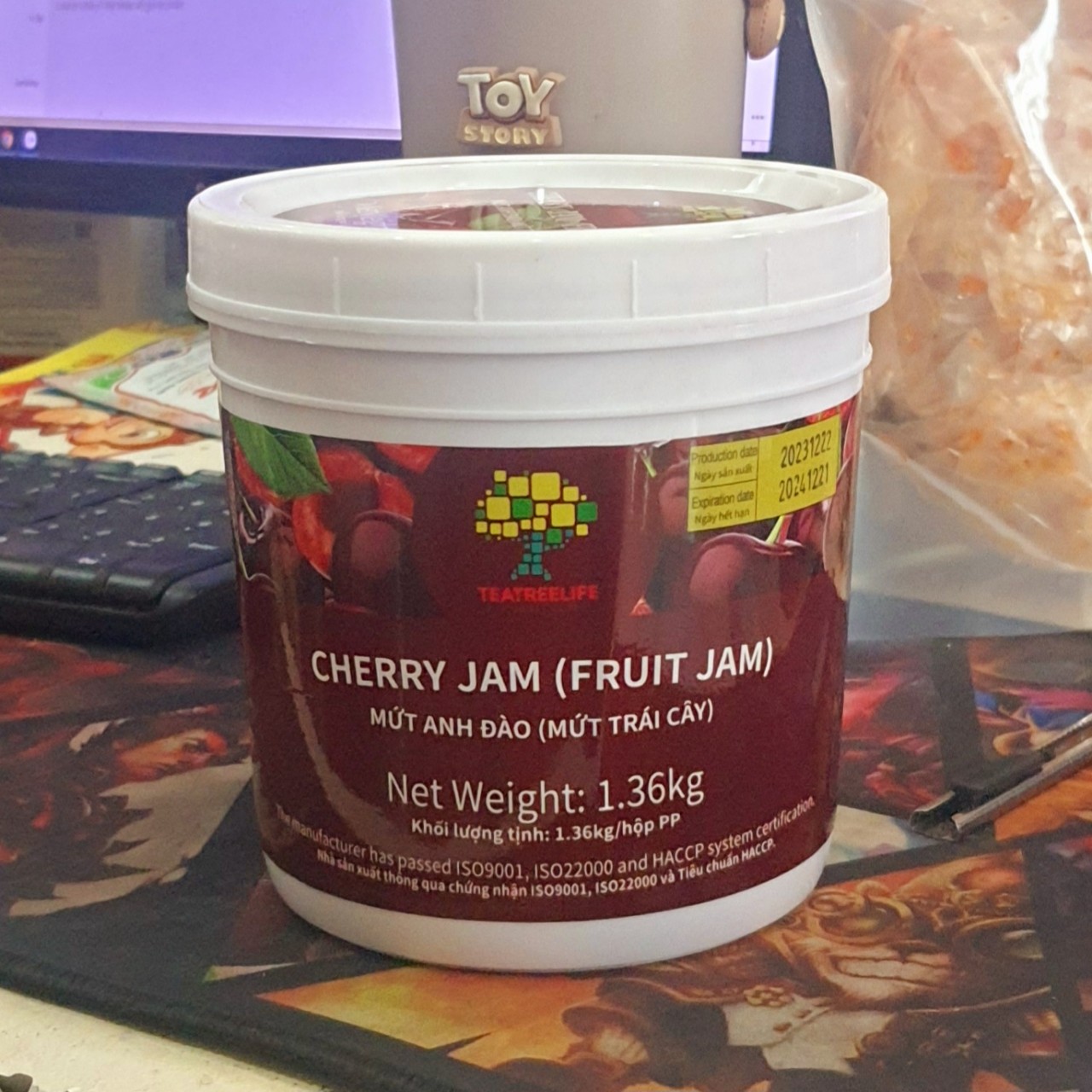 Mứt trái cây Sensini 1.36kg - CHERRY
