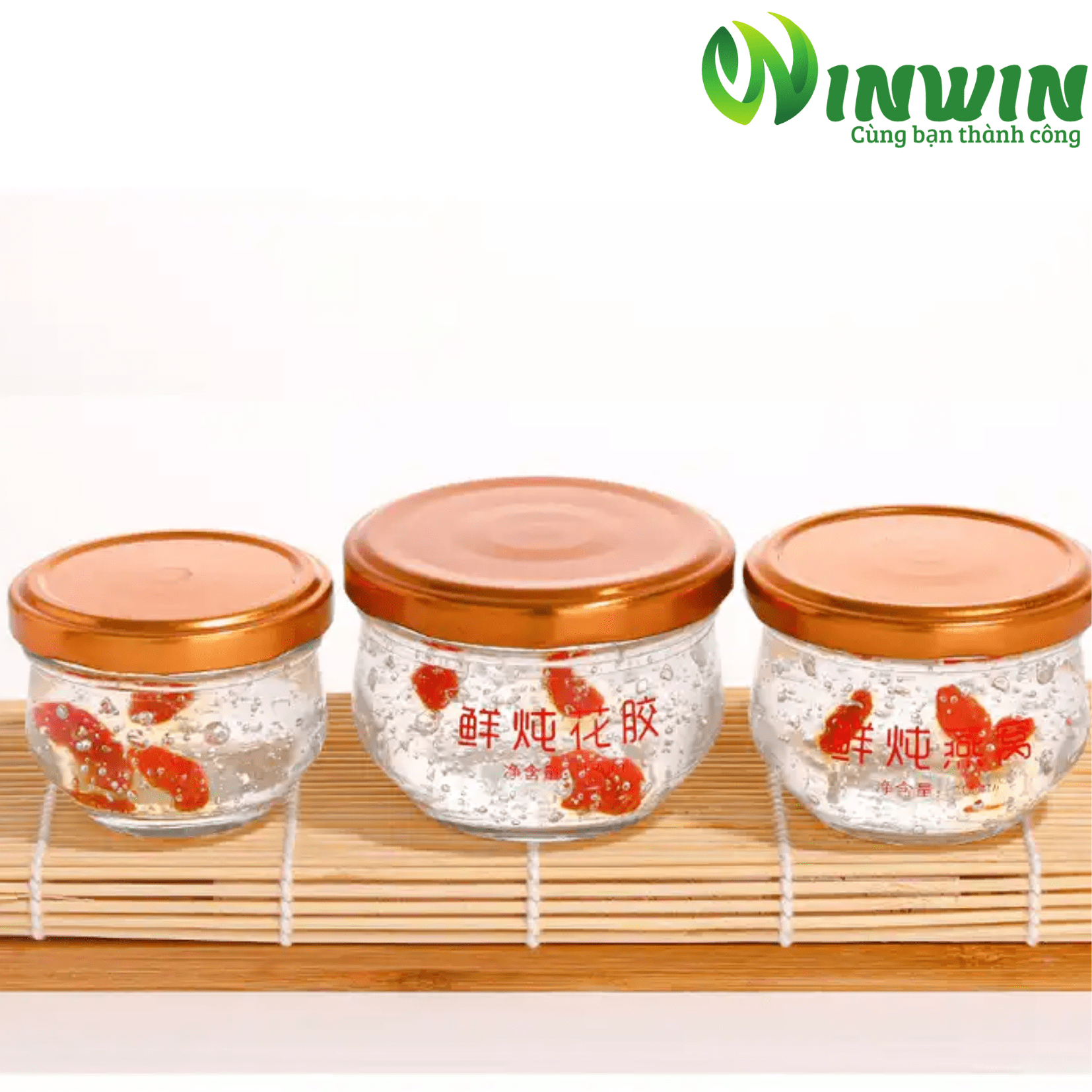 Hũ thủy tinh bầu 70ml 100ml 150ml 200ml