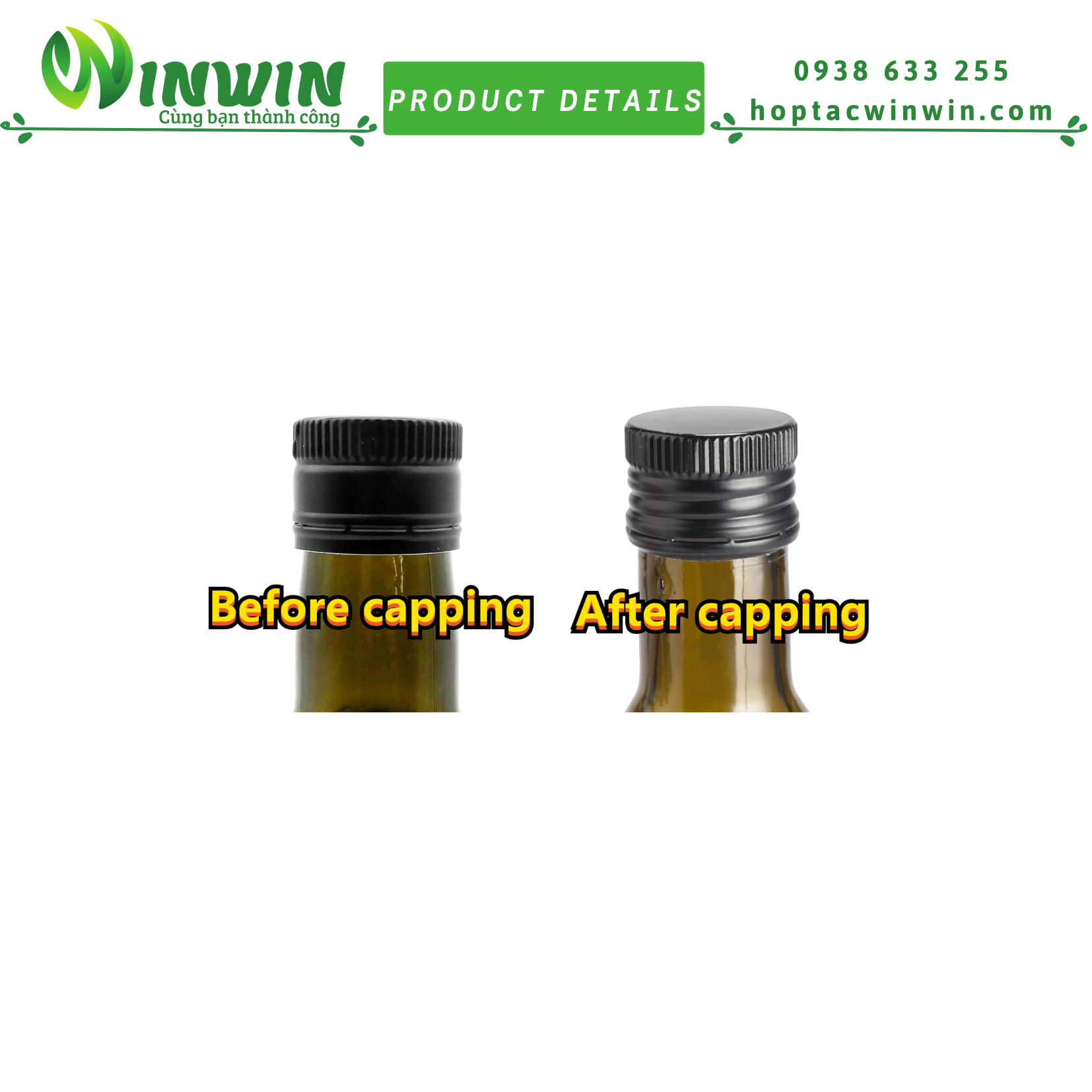 Nắp nhôm vặn 18mm - 28mm màu đen