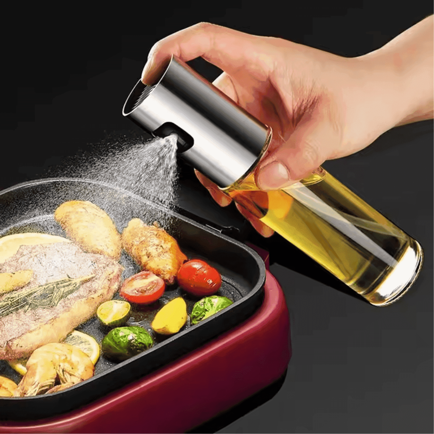 Chai thủy tinh vòi xịt dáng thẳng 100ml