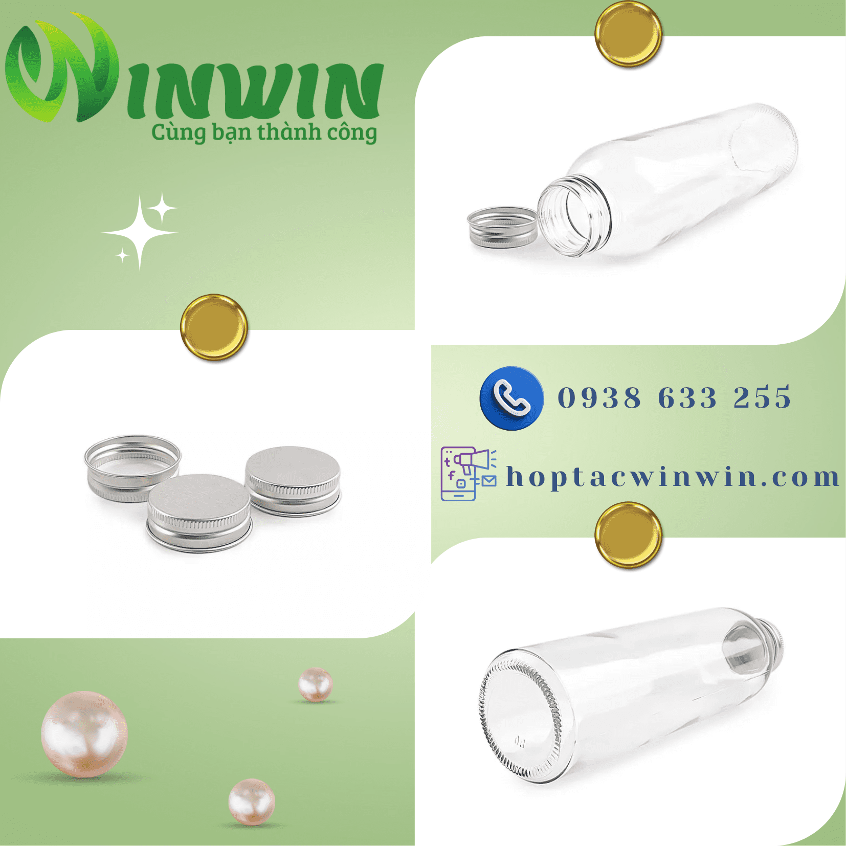 Chai thủy tinh 150ml - 500ml