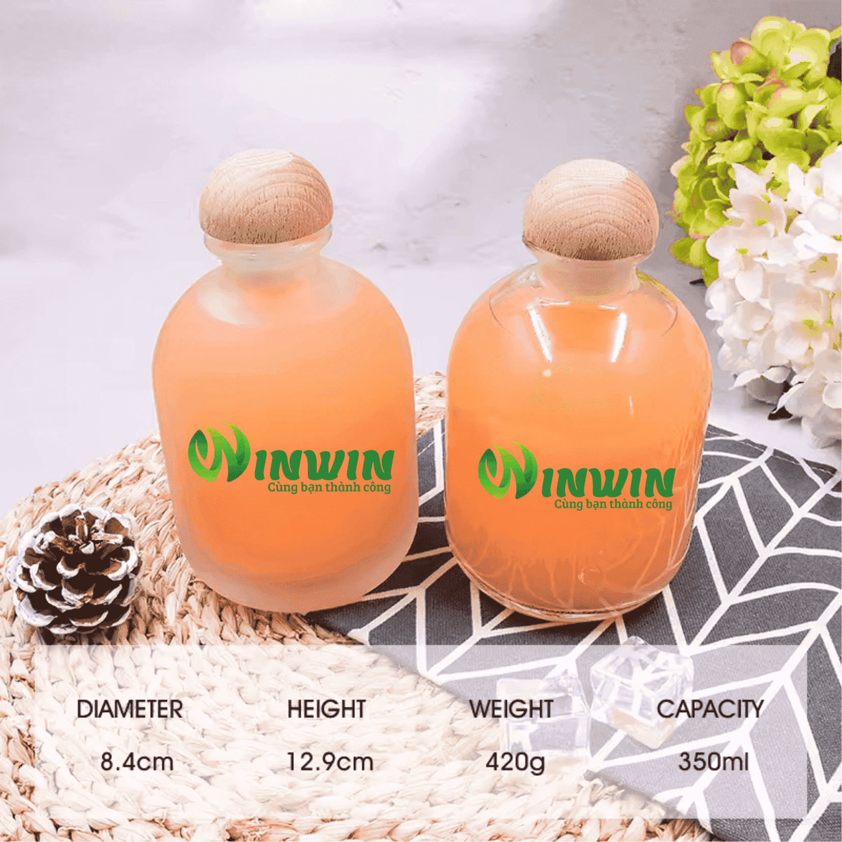 Chai thủy tinh 350ml
