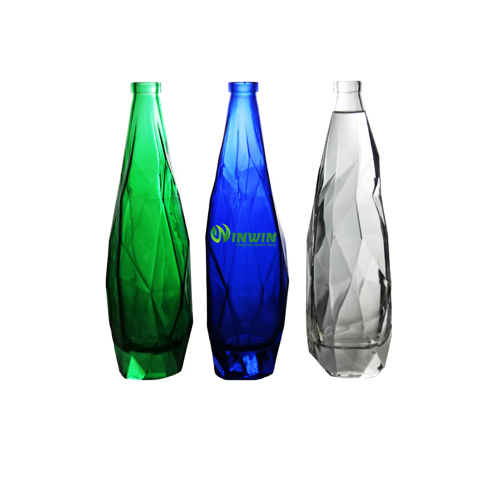 Chai thủy tinh kim cương 350ml 500ml