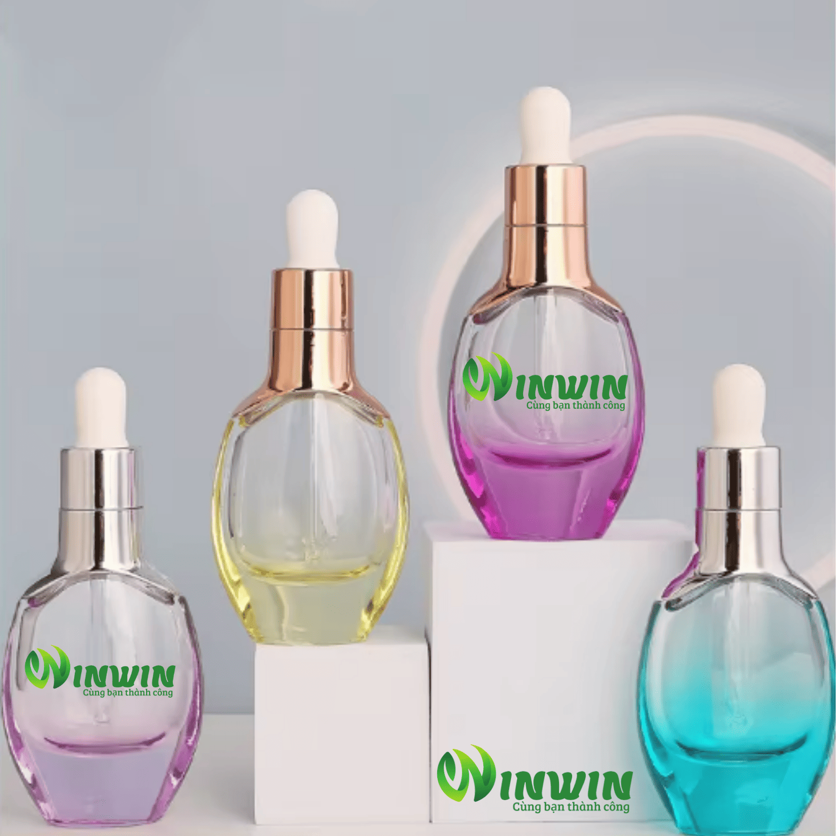 Chai thủy tinh cao cấp đựng mỹ phẩm 15ml 30ml 50ml