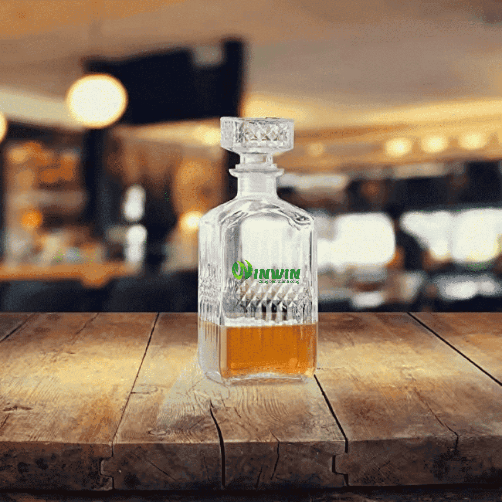 Chai thủy tinh cao cấp đựng rượu Whisky 500ml