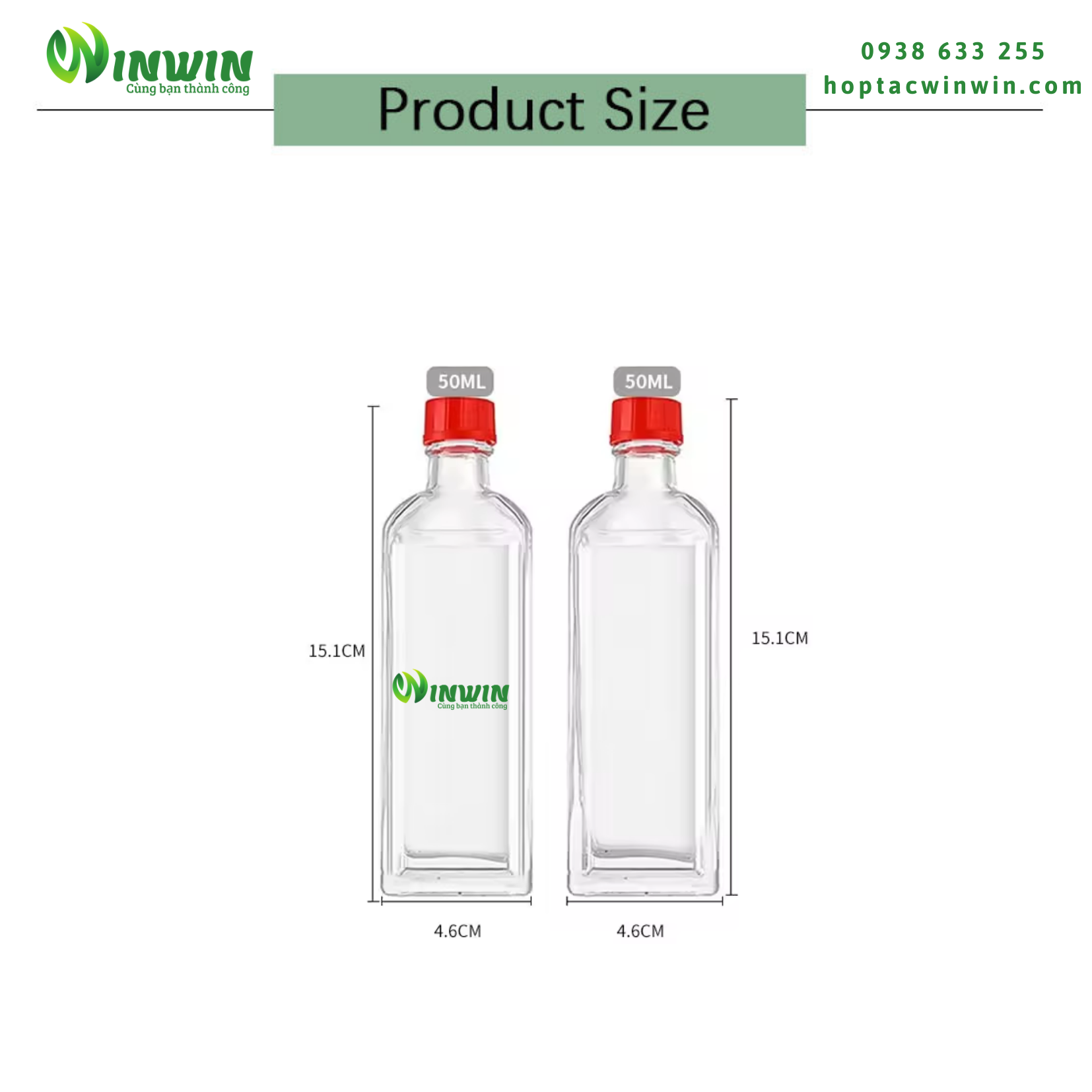 Chai thủy tinh đựng dầu gió 6ml - 50ml