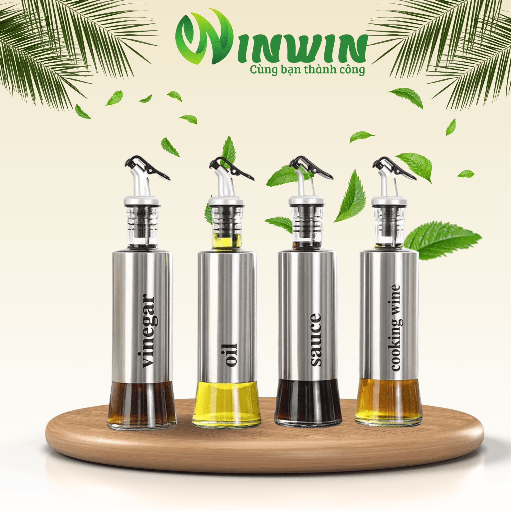 Chai thủy tinh đựng gia vị 200ml 300ml 500ml