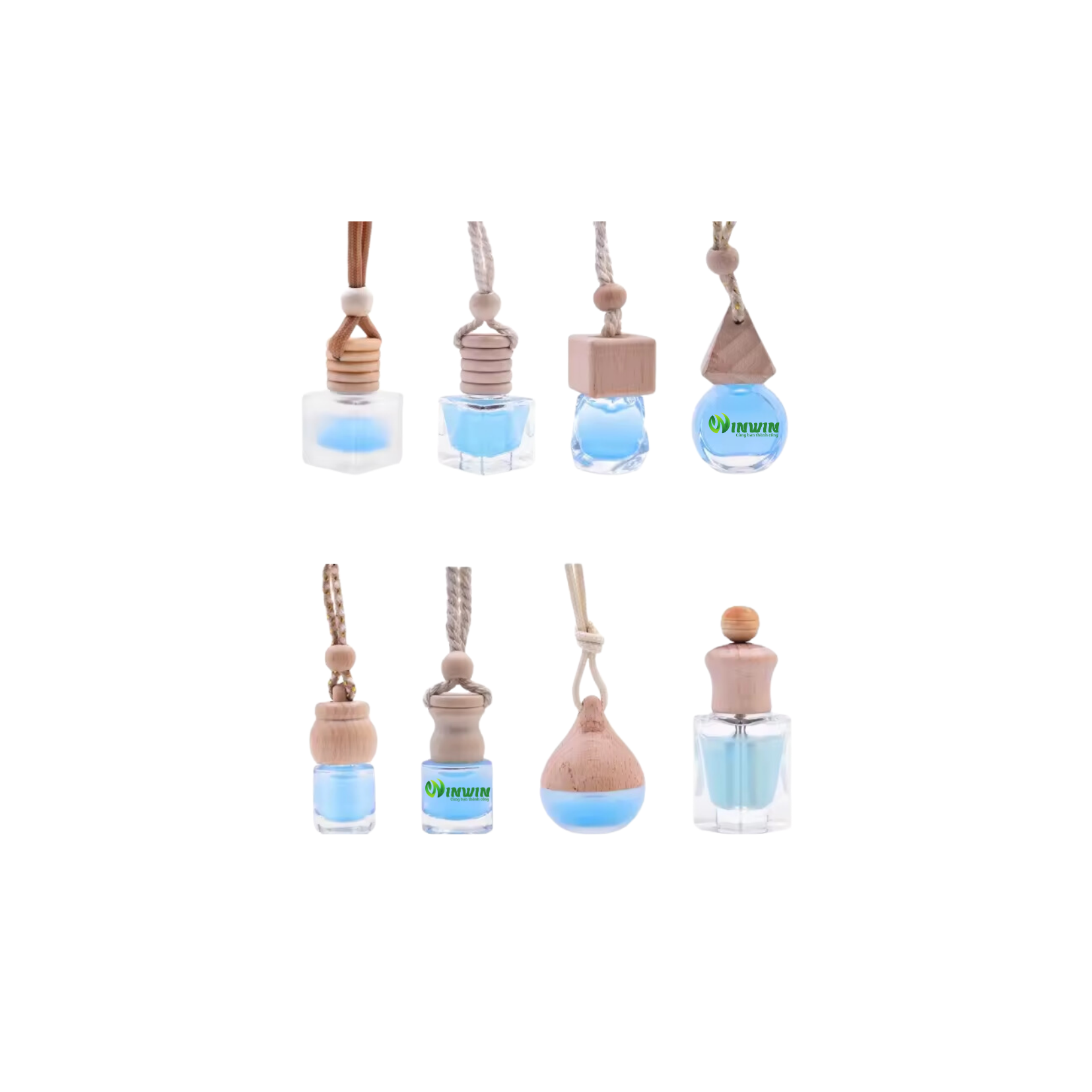 Chai thủy tinh đựng nước hoa treo xe hơi 4ml 5ml 6ml 7ml 9ml 10ml