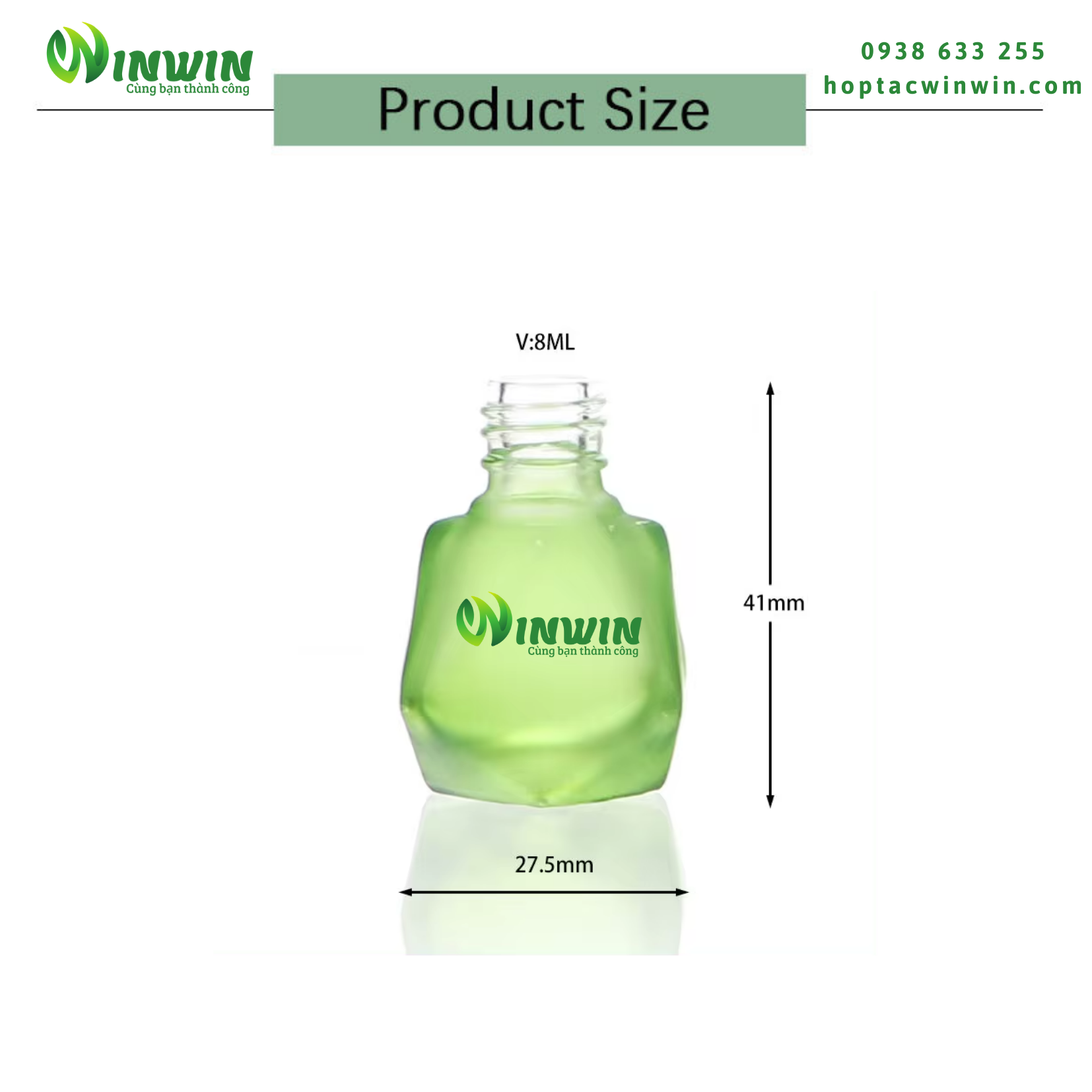 Chai thủy tinh đựng nước hoa treo xe hơi 8ml