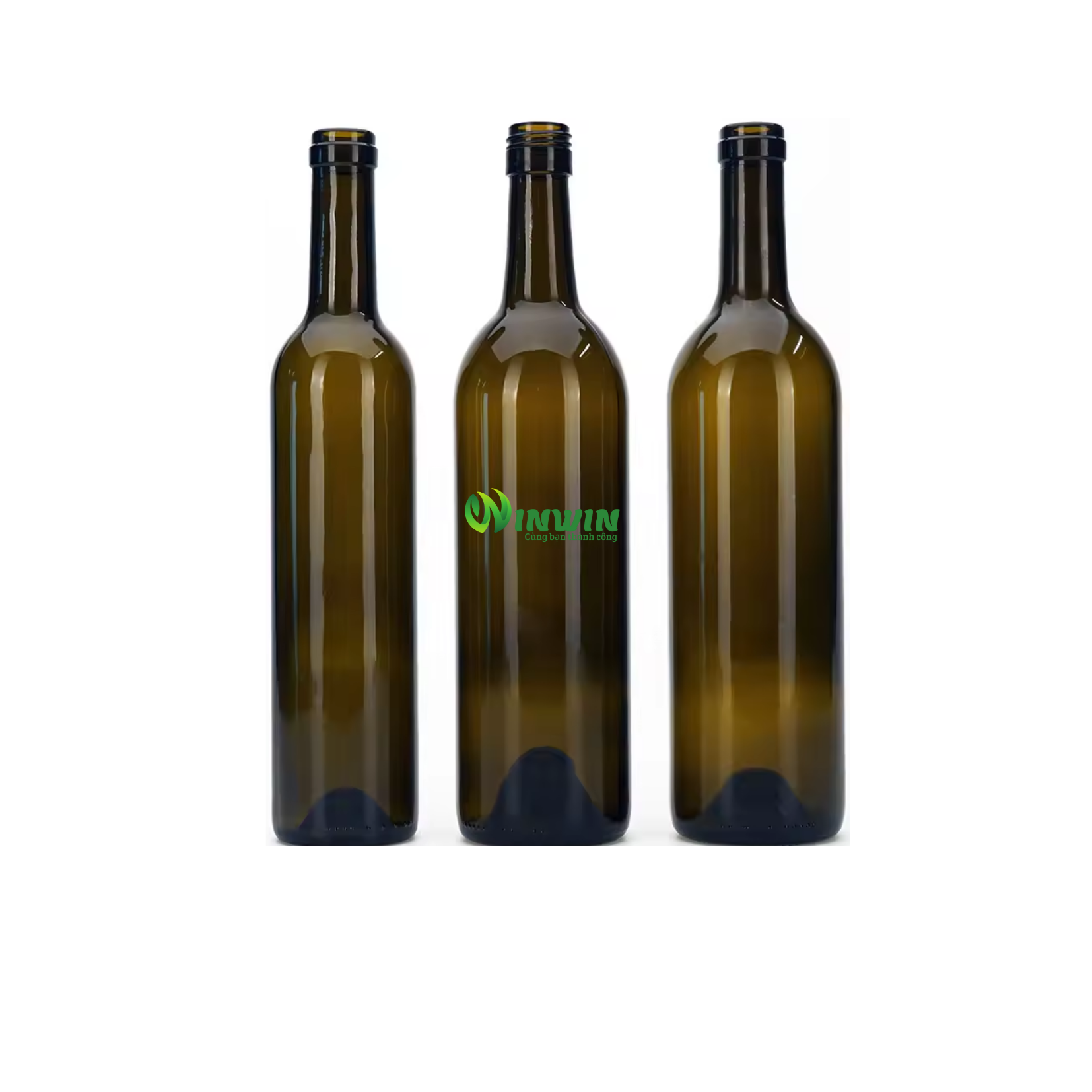 Chai thủy tinh màu xanh đậm 500ml 750ml