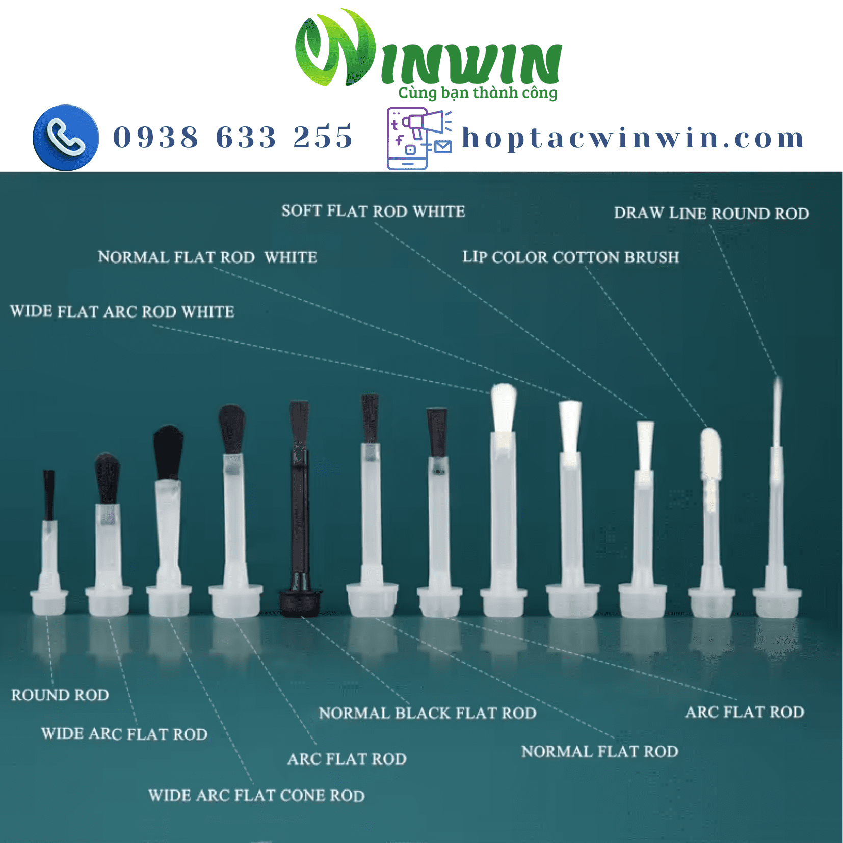 Chai thủy tinh đựng sơn móng tay 8ml 10ml
