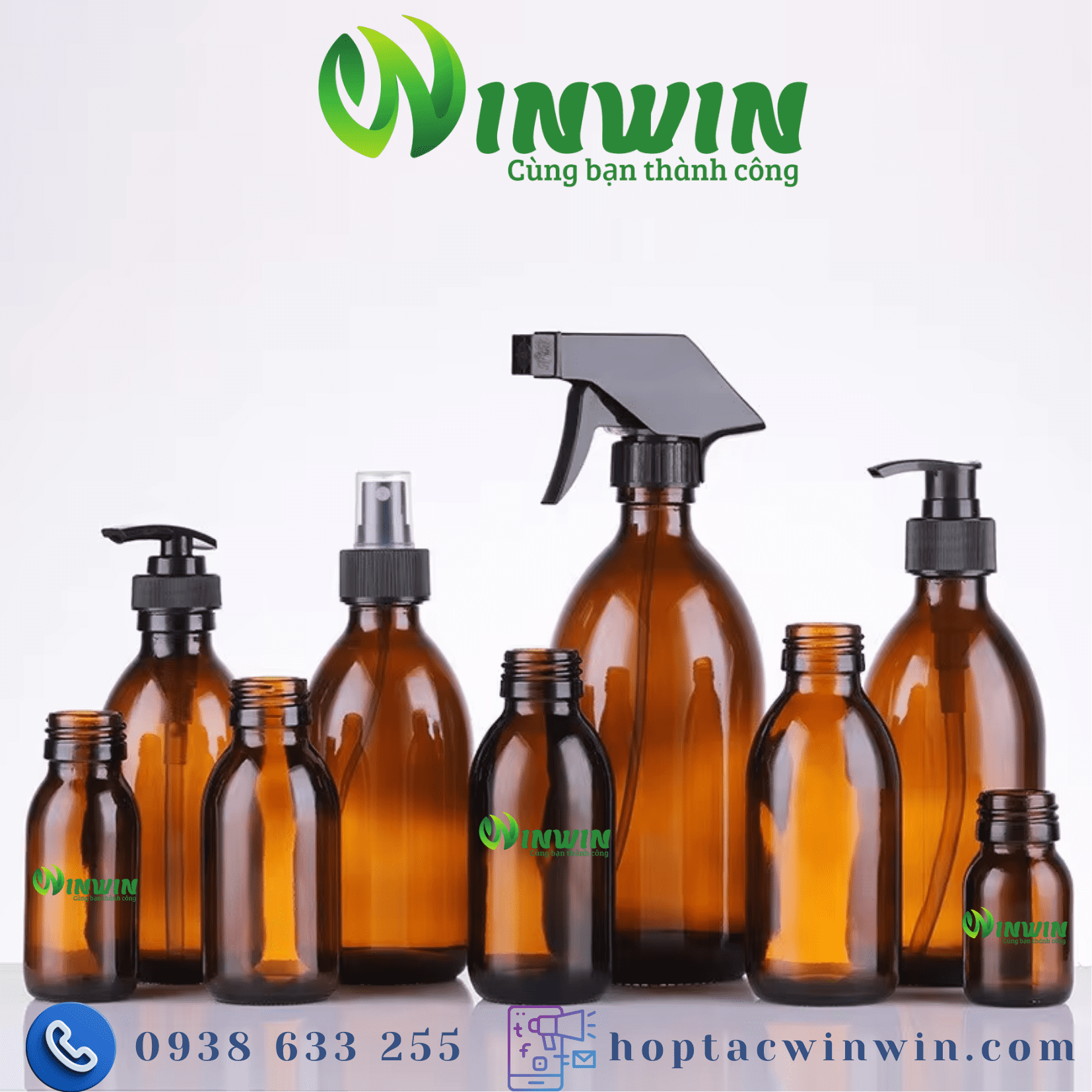 Chai thủy tinh đựng Syrup 30ml 60ml 125ml 150ml 200ml 250ml 300ml 500ml
