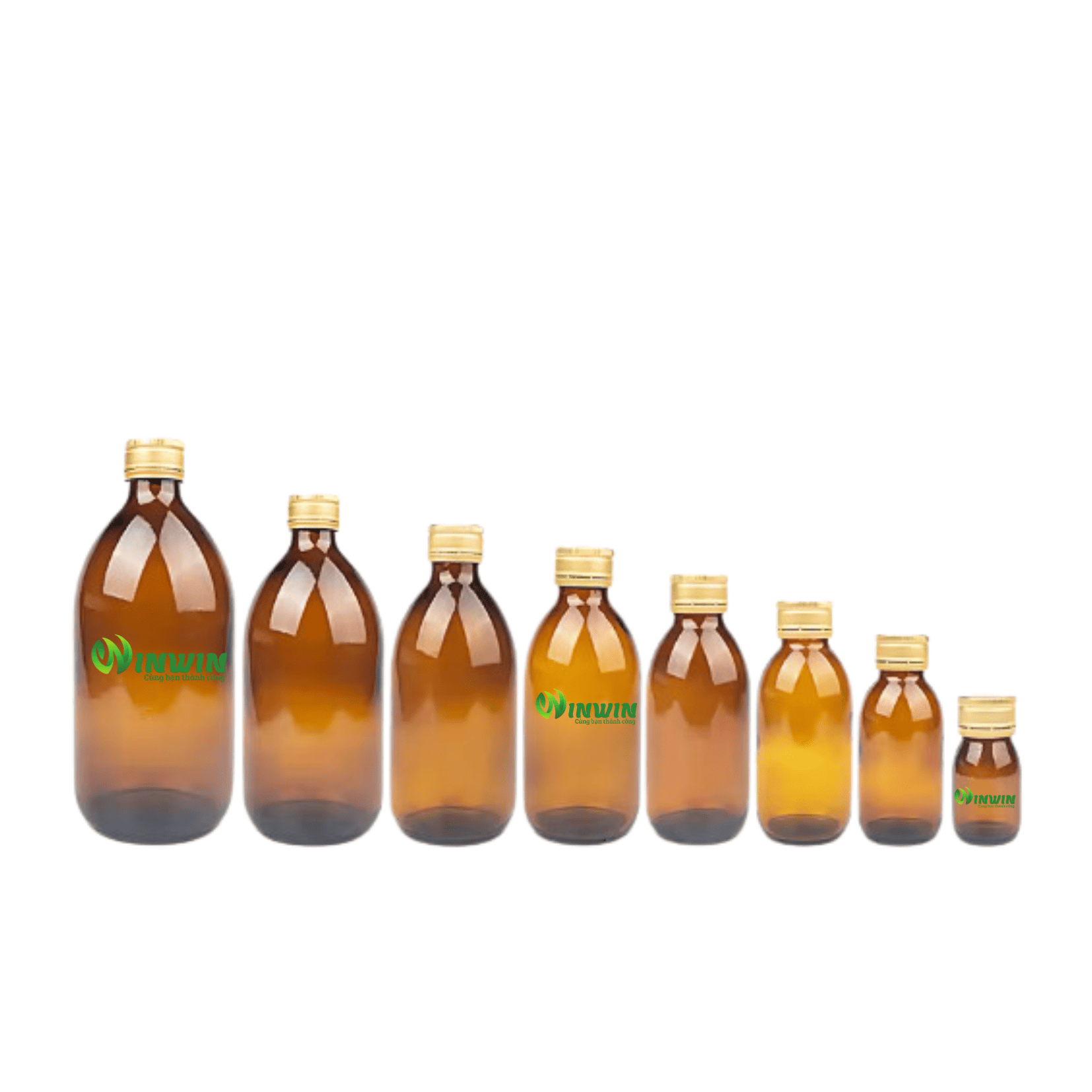 Chai thủy tinh đựng Syrup 30ml 60ml 125ml 150ml 200ml 250ml 300ml 500ml