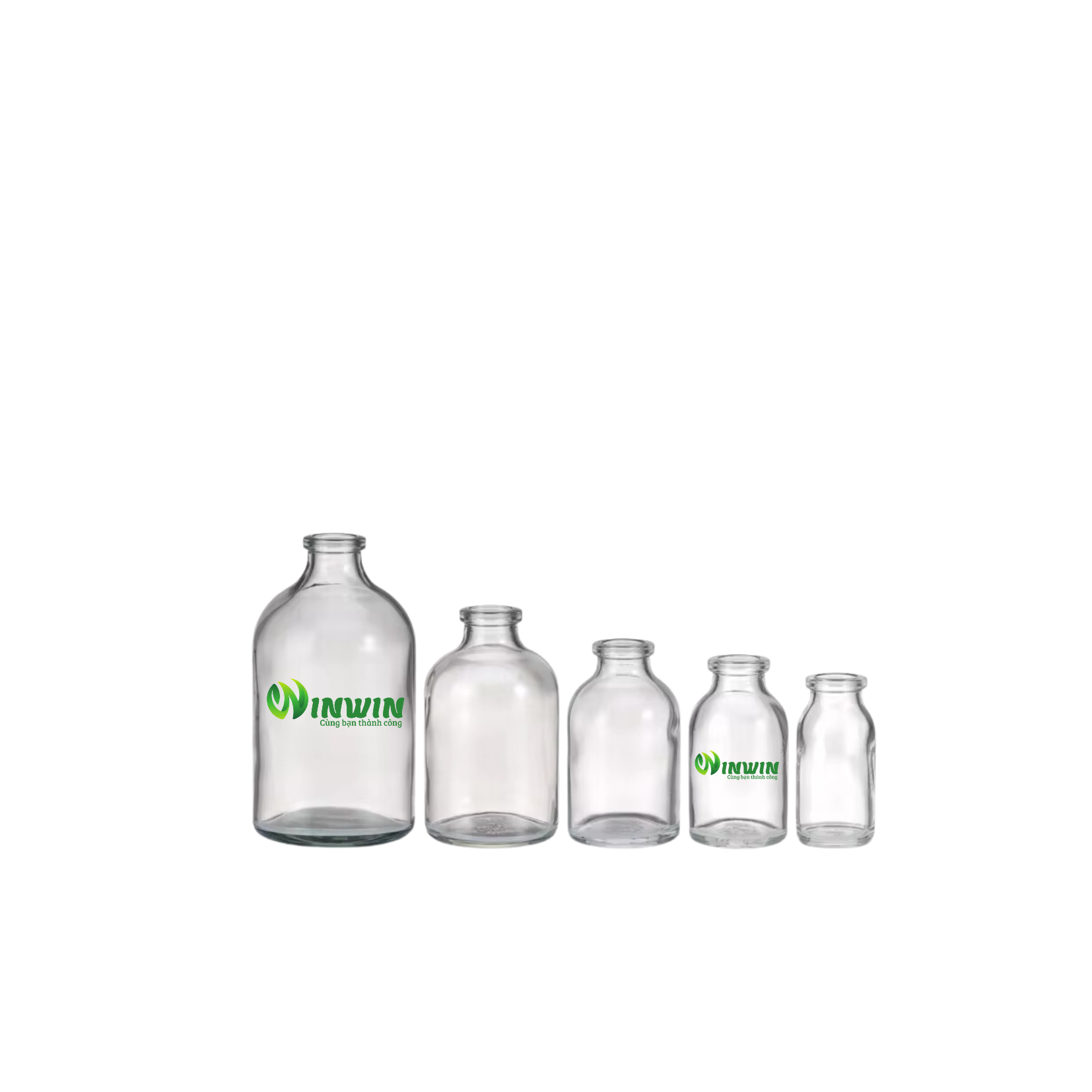 Chai thủy tinh đựng vaccine màu trong 8ml 10ml 20ml 30ml 50ml 100ml
