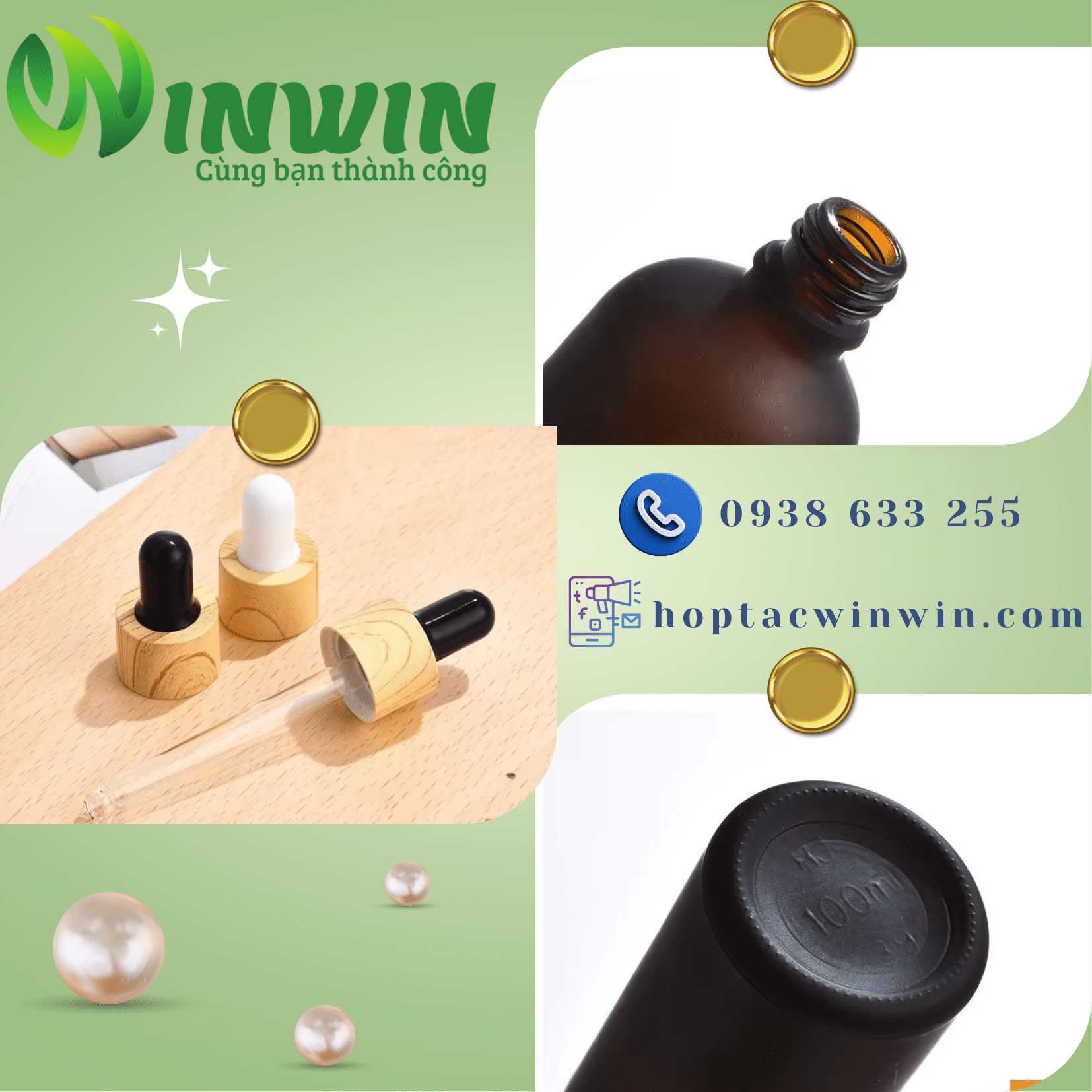 Chai thủy tinh nhỏ giọt dáng tròn màu nâu mờ 5ml 10ml 15ml 20ml 30ml 50ml 100ml