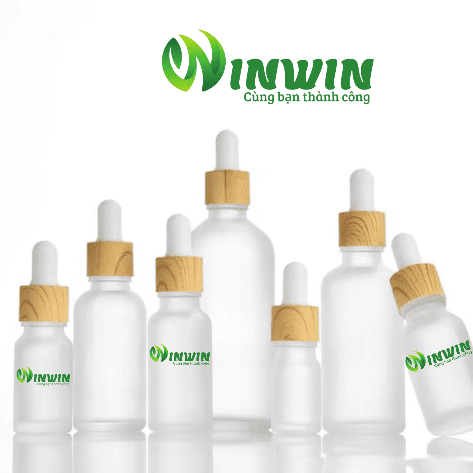 Chai thủy tinh nhỏ giọt dáng tròn màu trắng mờ 5ml 10ml 15ml 20ml 30ml 50ml 100ml