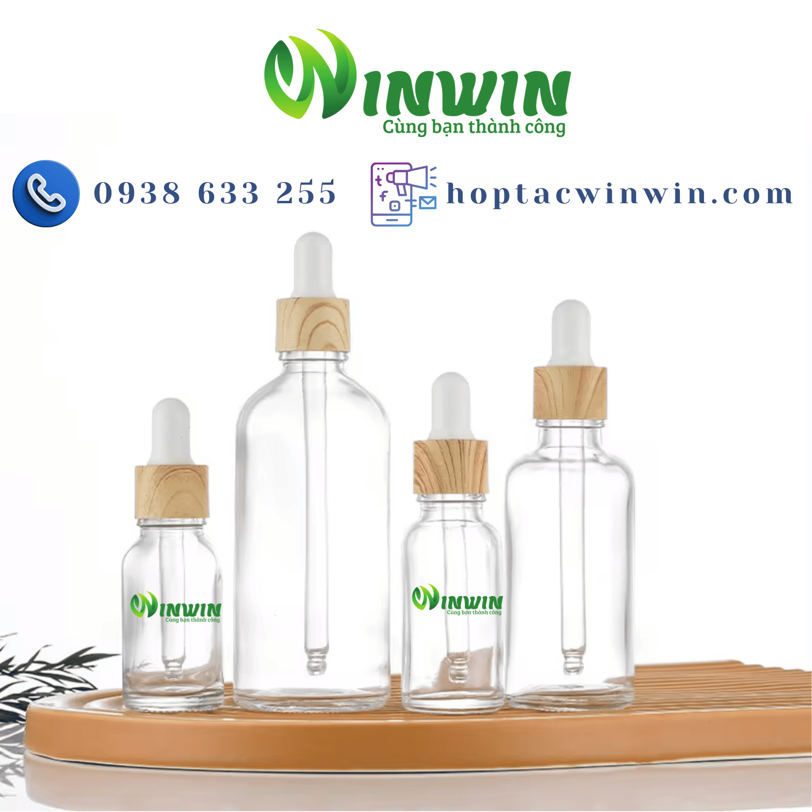 Chai thủy tinh nhỏ giọt dáng tròn trong suốt 5ml 10ml 15ml 20ml 30ml 50ml 100ml