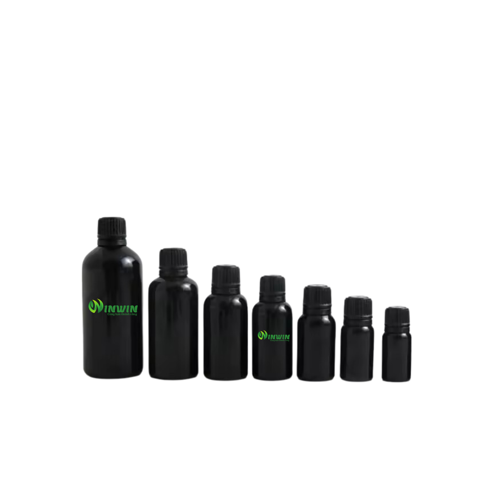 Chai thủy tinh nhỏ giọt màu đen 5ml 10ml 15ml 20ml 30ml 50ml 100ml