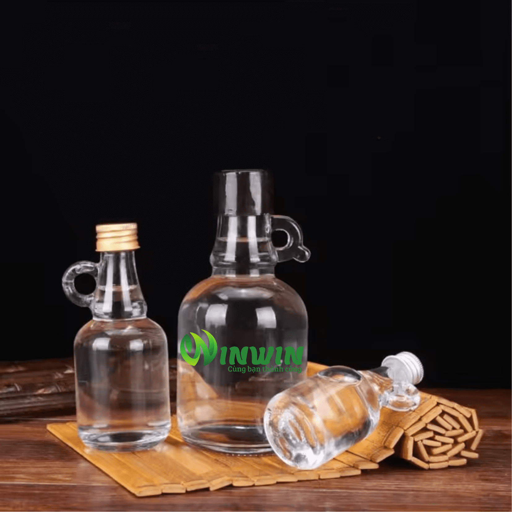 Chai thủy tinh tay nắm 50ml 100ml 250ml