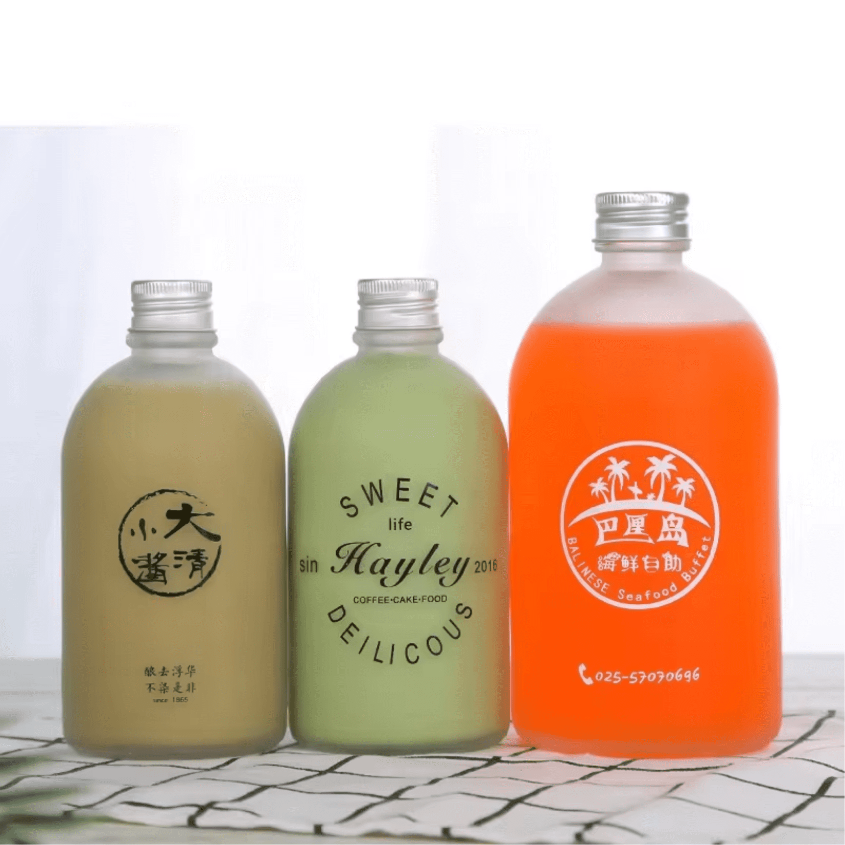 Chai thủy tinh tròn 150ml 270ml 350ml 500ml