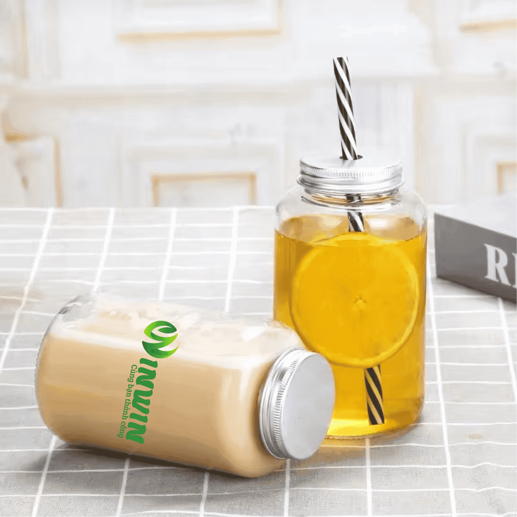 Chai thủy tinh tròn 500ml
