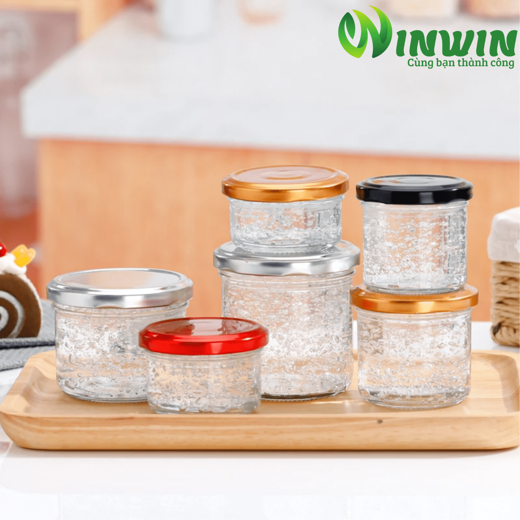 Hũ thủy tinh 70ml 100ml 150ml 200ml 220ml 280ml 380ml