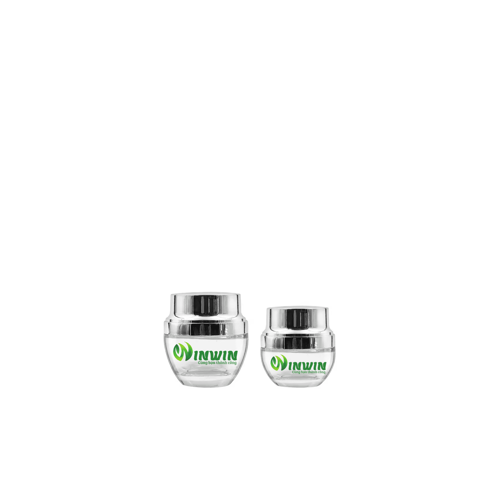 Hũ thủy tinh đựng mỹ phẩm dáng bầu 30g 50g màu trong