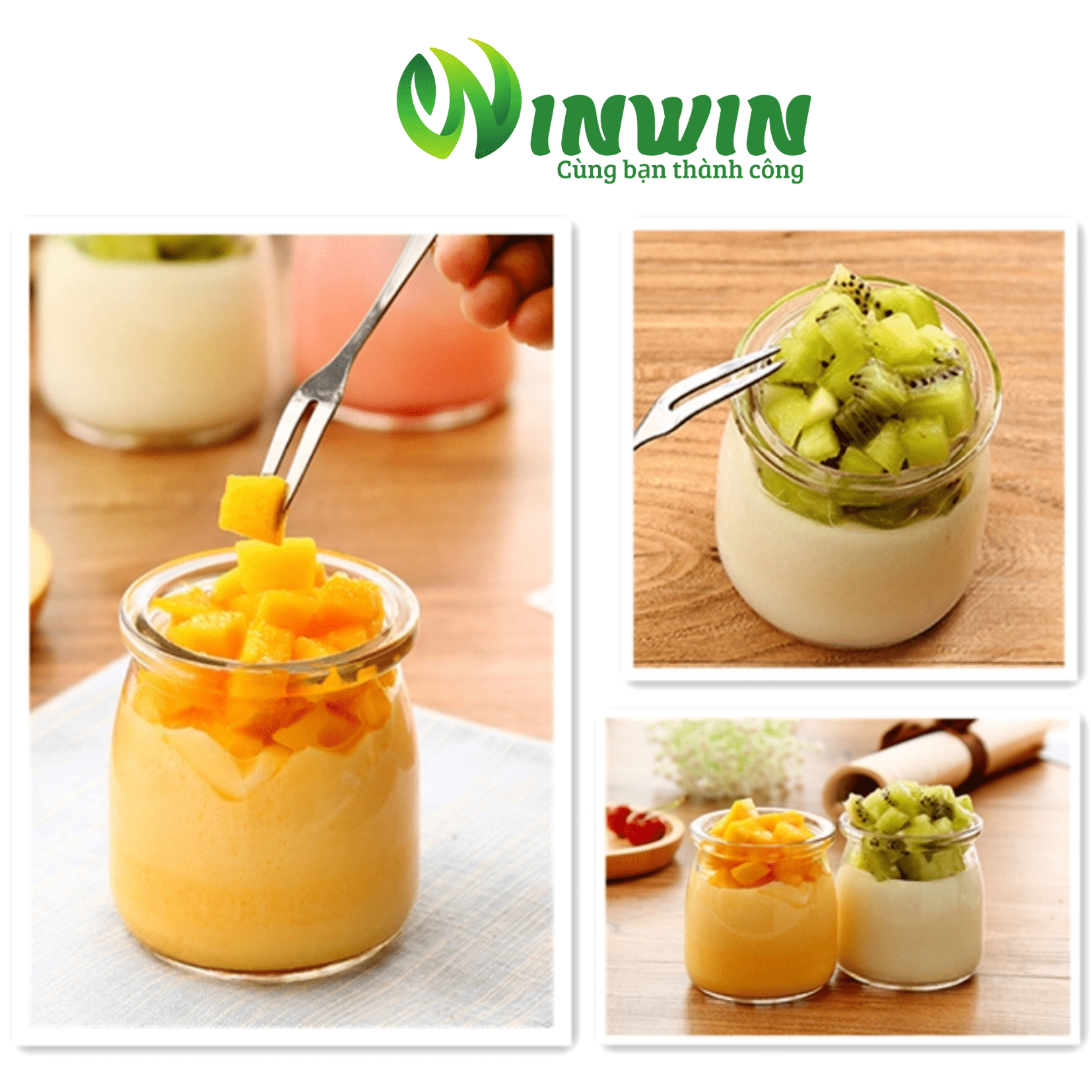 Hũ thủy tinh nắp nhựa 100ml 200ml