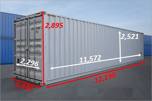 Container khô 40 feet HC (cao)