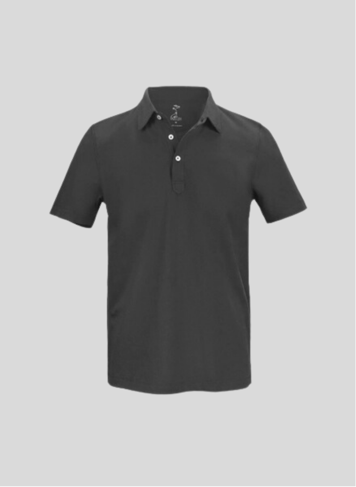 Áo Polo nam dệt kim cộc tay có cổ - XS - Đen