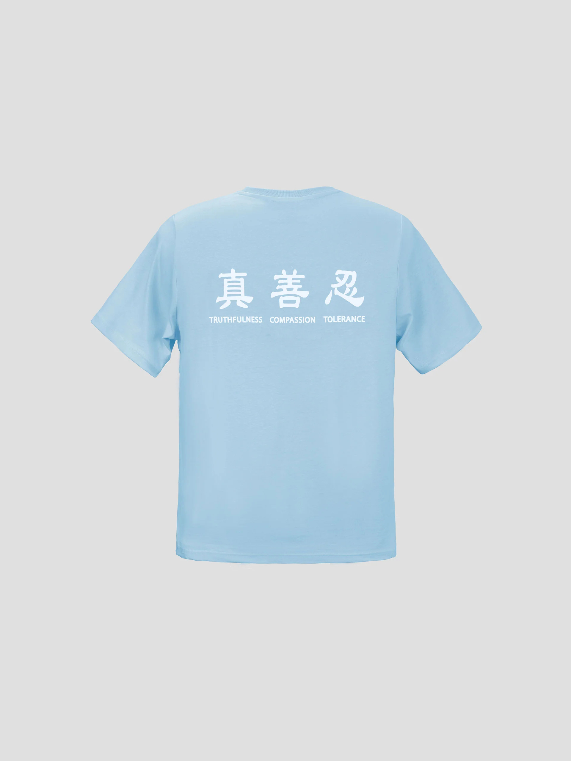 Áo Thun Trẻ Em "Truthfulness-Compassion-Tolerance" - Xanh Da Trời