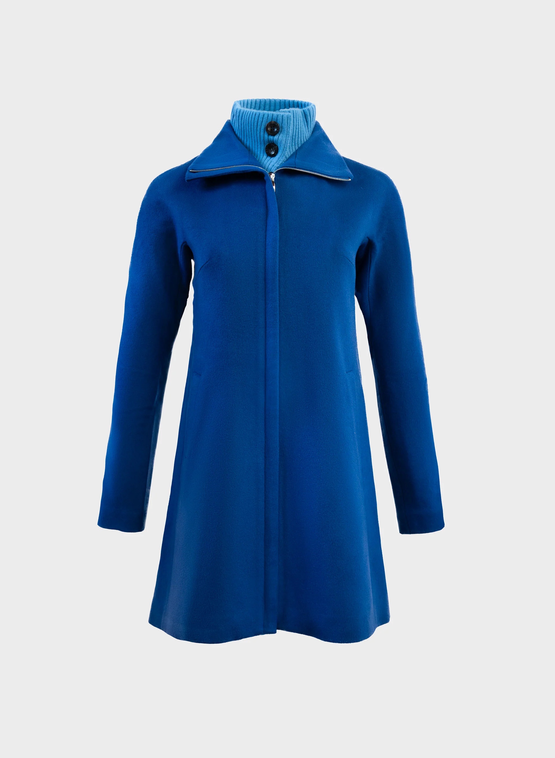 Áo Khoác Cashmere Thuần Khiết Nữ - Xanh Dương